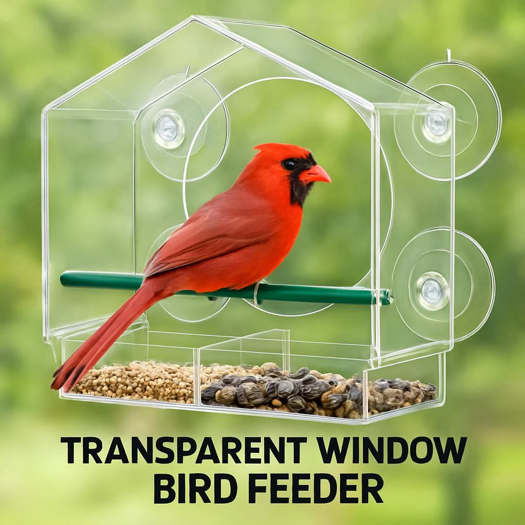 Transparent Window Bird Feeder - Eco-Friendly, Durable, Easy to Install - Image 6