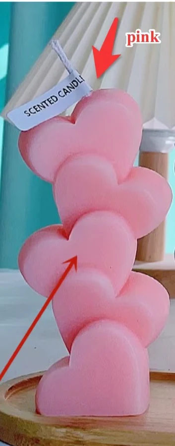 Heart Column Aromatherapy Candle (Pack of 3) - Image 4