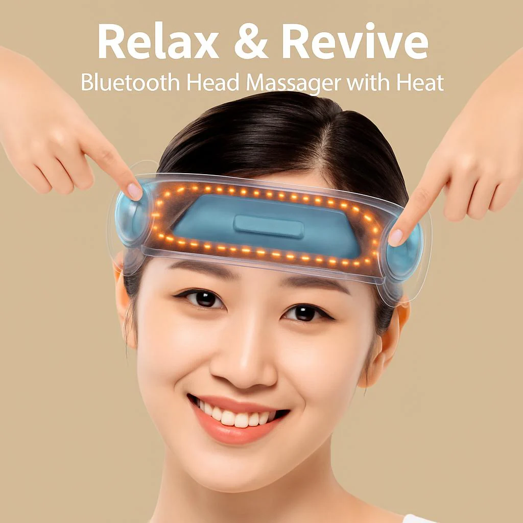 Relax & Revive Bluetooth Head Massager with Heat - Image 5