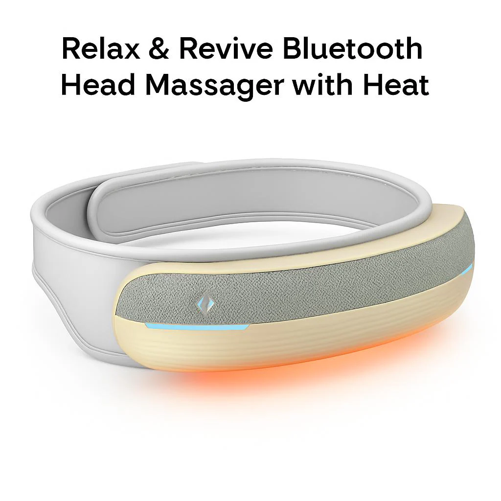 Relax & Revive Bluetooth Head Massager with Heat - Image 6