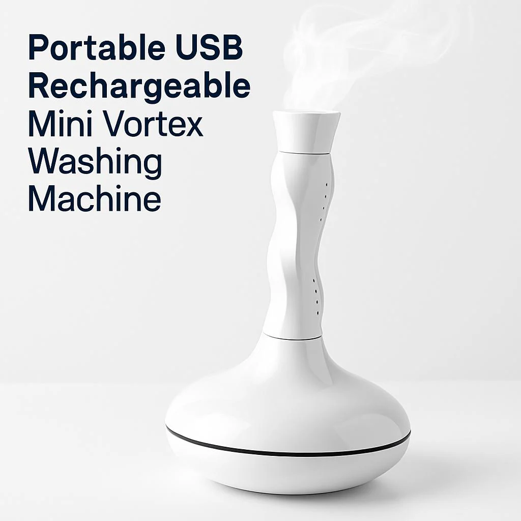 Portable USB Rechargeable Mini Vortex Washing Machine - Image 8