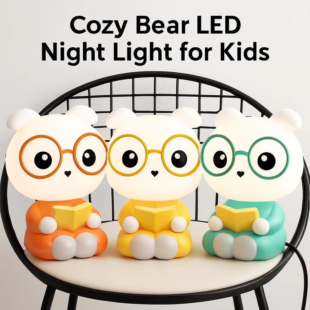 Cozy Bear LED Night Light for Kids - Image 4