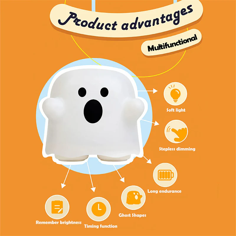 Silicone Touch Sensor LED Night Light for Kids - Image 17