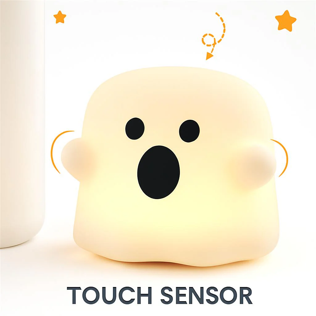 Silicone Touch Sensor LED Night Light for Kids - Image 4