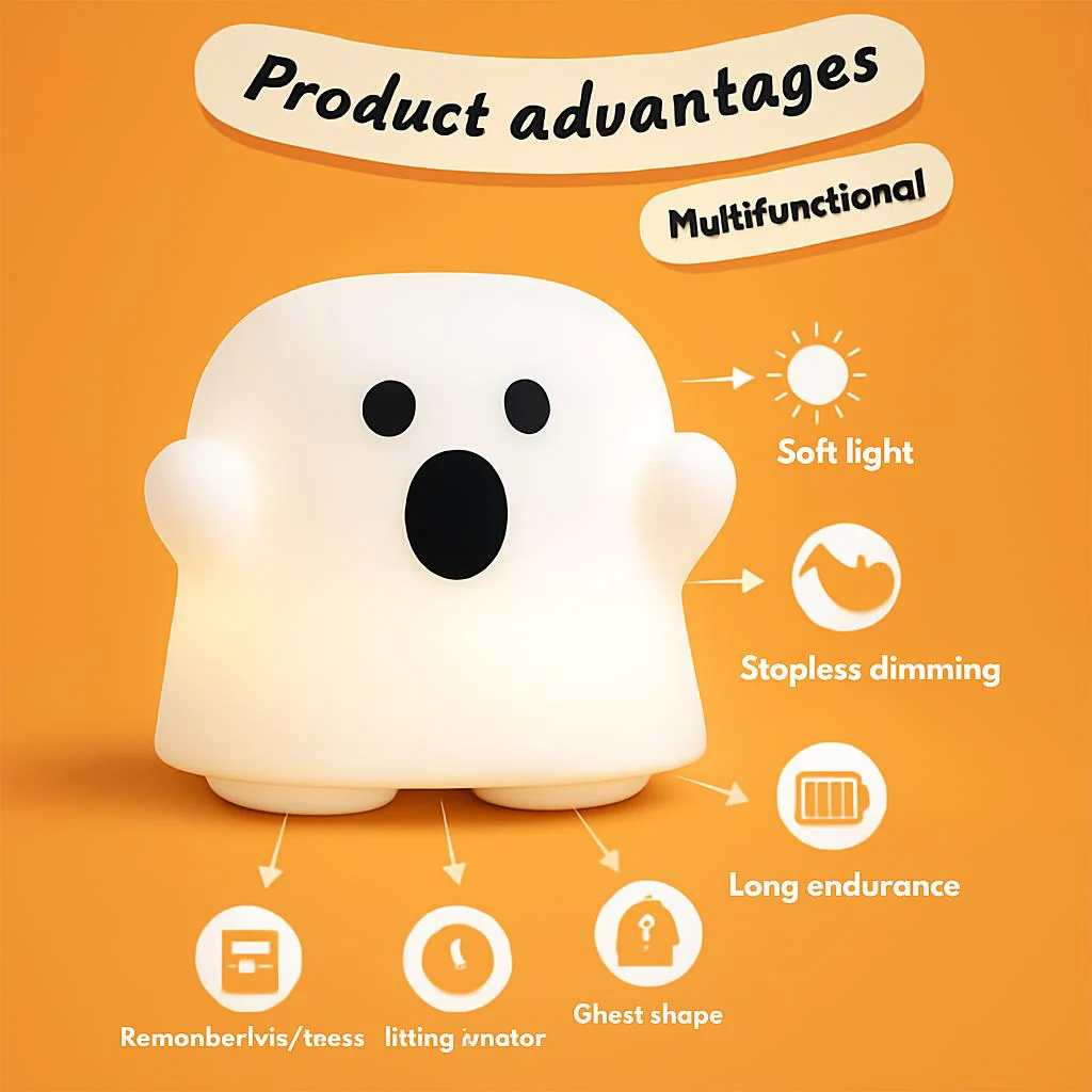 Silicone Touch Sensor LED Night Light for Kids - Image 6