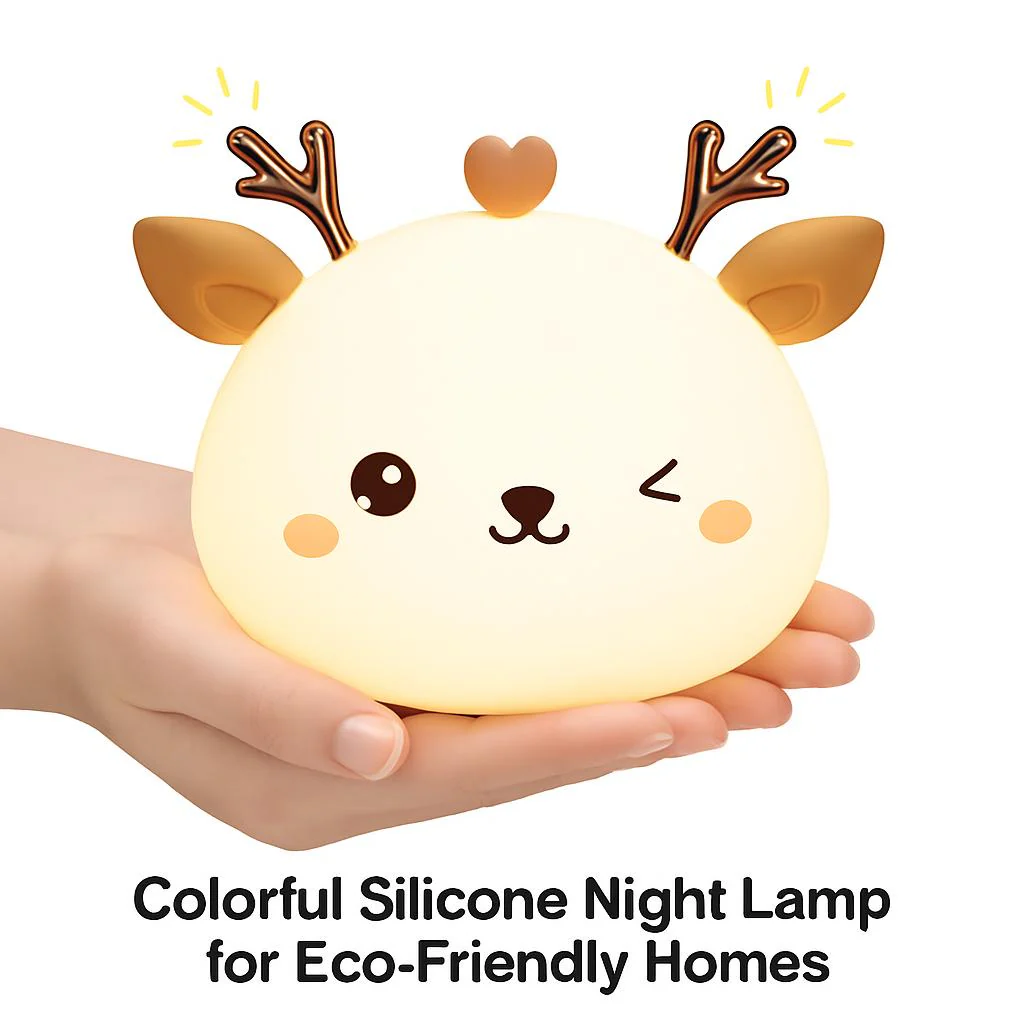 Colorful Silicone Night Lamp for Eco-Friendly Homes - Image 3