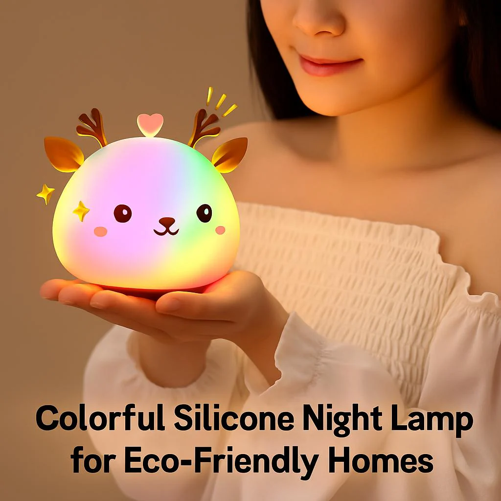 Colorful Silicone Night Lamp for Eco-Friendly Homes - Image 4