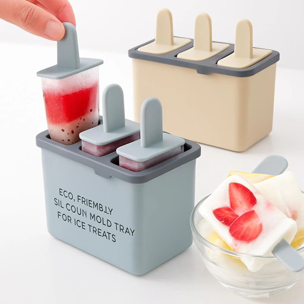 Eco-Friendly Silicone Mold Tray for Ice Treats - Image 3
