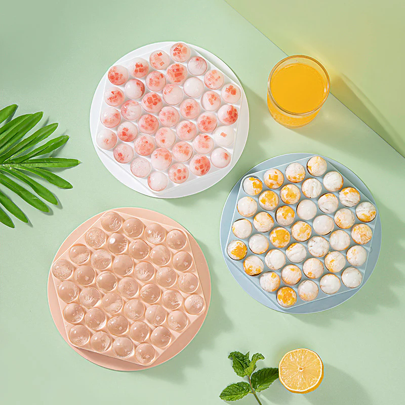 Circular Silicone Ice Cube Tray - Eco-Friendly Reusable Ice Mold - Image 12