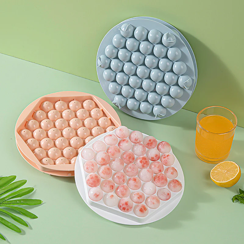Circular Silicone Ice Cube Tray - Eco-Friendly Reusable Ice Mold - Image 14