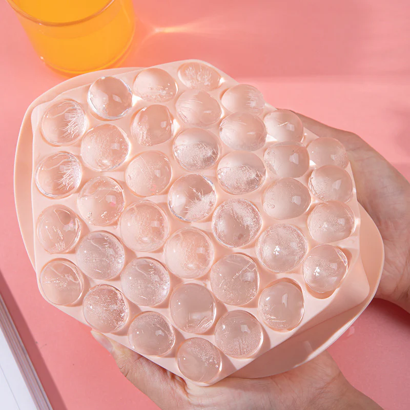 Circular Silicone Ice Cube Tray - Eco-Friendly Reusable Ice Mold - Image 17