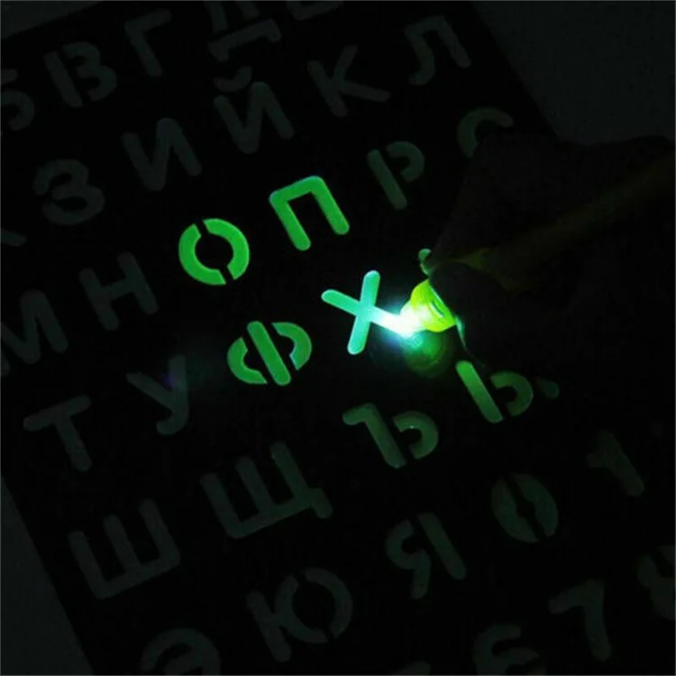 Hot Small Size Luminous Magic Drawing Board Light In Dark Children Kids Paint Toy DIY Educaitonal Boy Girl Educational Toys - Image 21