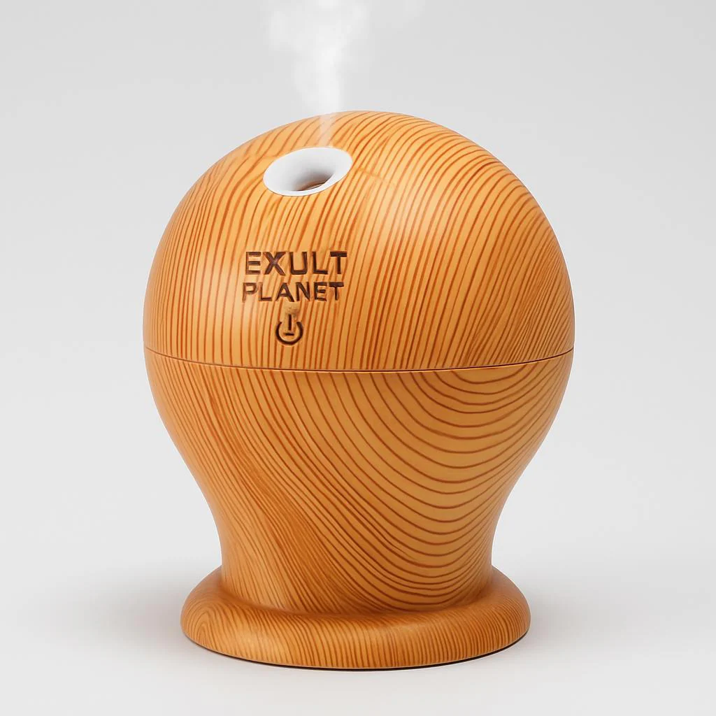 Compact Water-Saving Dark Wood Grain Humidifier for Eco-Friendly Homes - Image 6