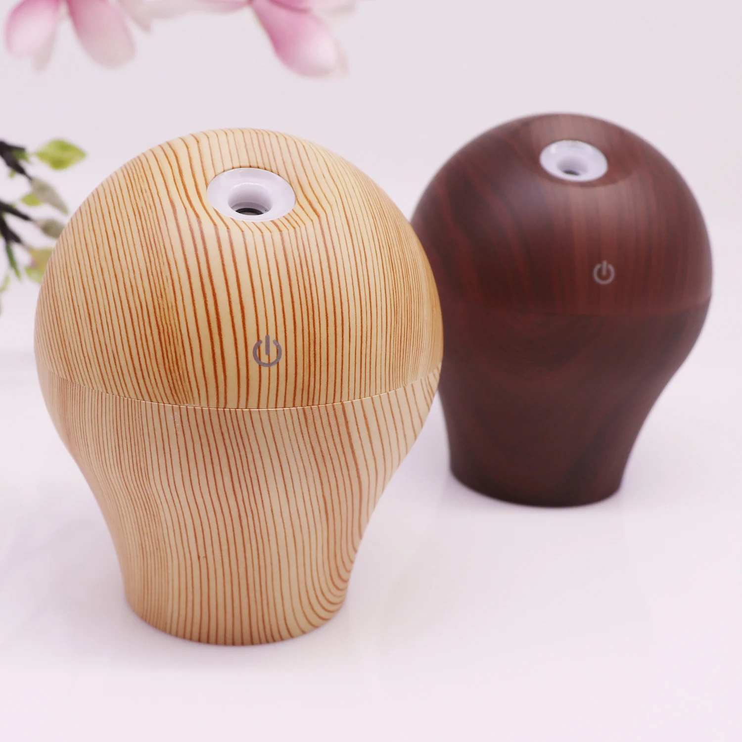 Compact Water-Saving Dark Wood Grain Humidifier for Eco-Friendly Homes - Image 8
