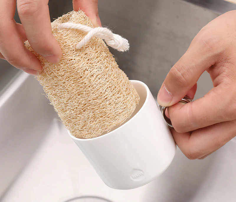 Eco-Friendly Biodegradable Loofah Sponge Dish Cloth - Image 15
