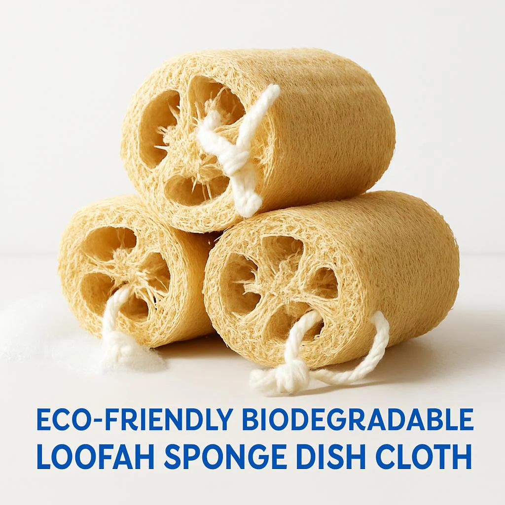 Eco-Friendly Biodegradable Loofah Sponge Dish Cloth - Image 2