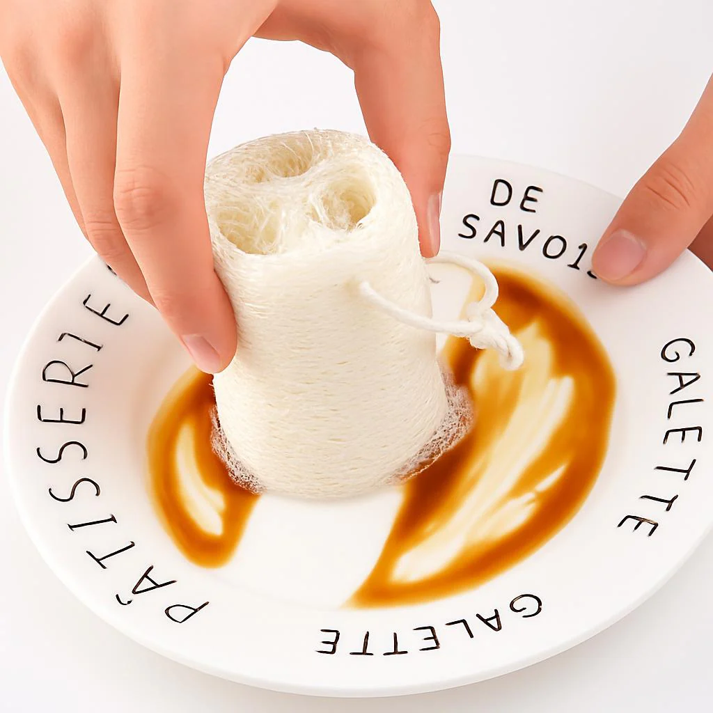 Eco-Friendly Biodegradable Loofah Sponge Dish Cloth - Image 3