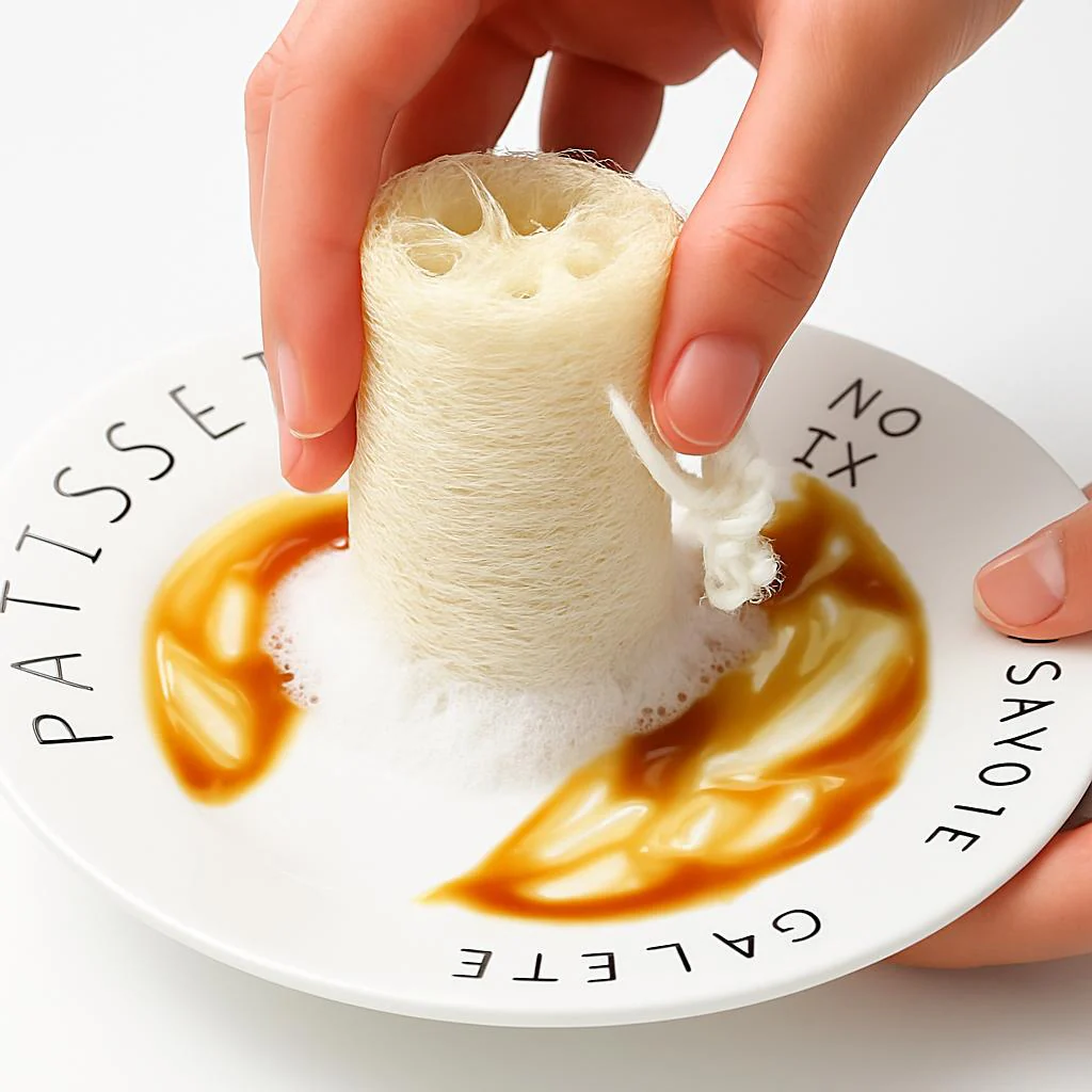 Eco-Friendly Biodegradable Loofah Sponge Dish Cloth - Image 6