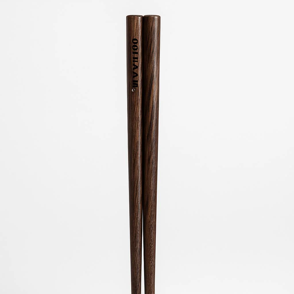 Eco-Friendly Reusable Wooden Chopsticks with Textured Grip - Image 10