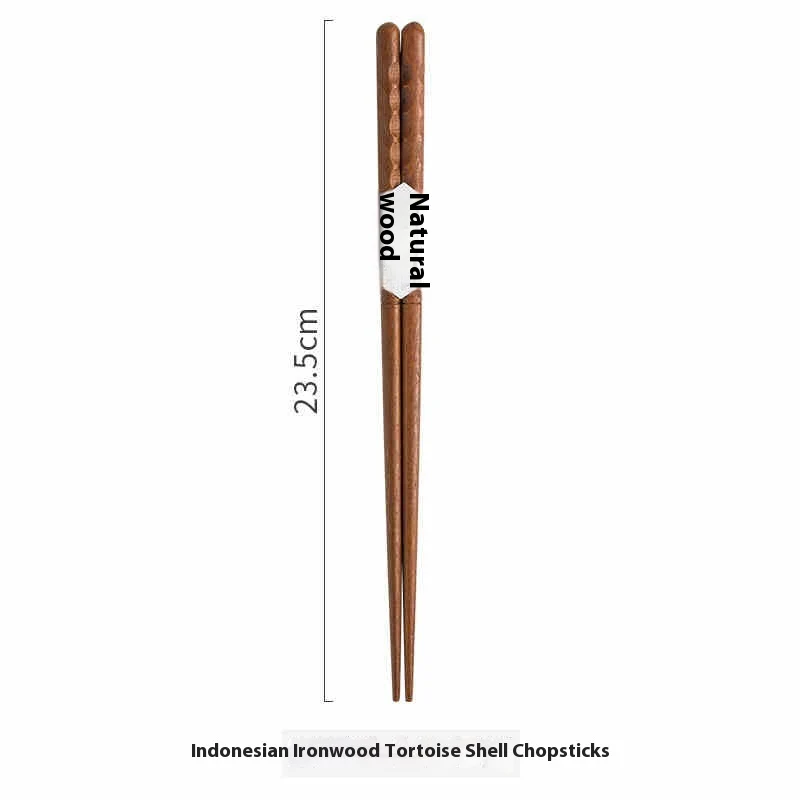 Eco-Friendly Reusable Wooden Chopsticks with Textured Grip - Image 19