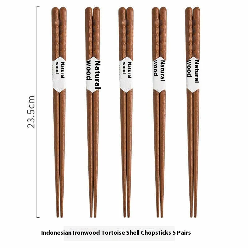 Eco-Friendly Reusable Wooden Chopsticks with Textured Grip - Image 20