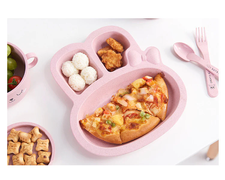 Eco-Friendly Wheat Fiber Kids Dish - Fall Resistant & Safe - Image 10
