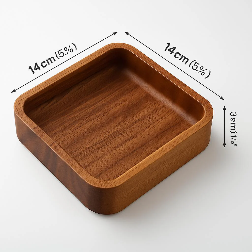 Eco-Friendly Rectangular Wooden Trays for Sustainable Living - Image 17