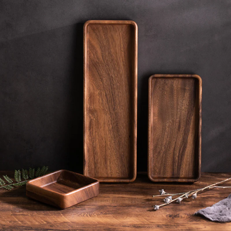 Eco-Friendly Rectangular Wooden Trays for Sustainable Living - Image 18