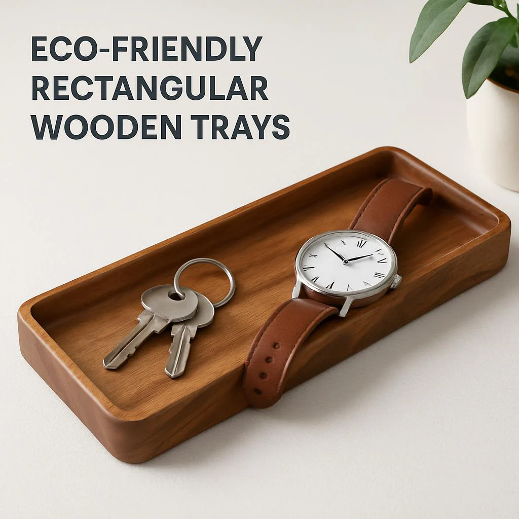 Eco-Friendly Rectangular Wooden Trays for Sustainable Living - Image 6