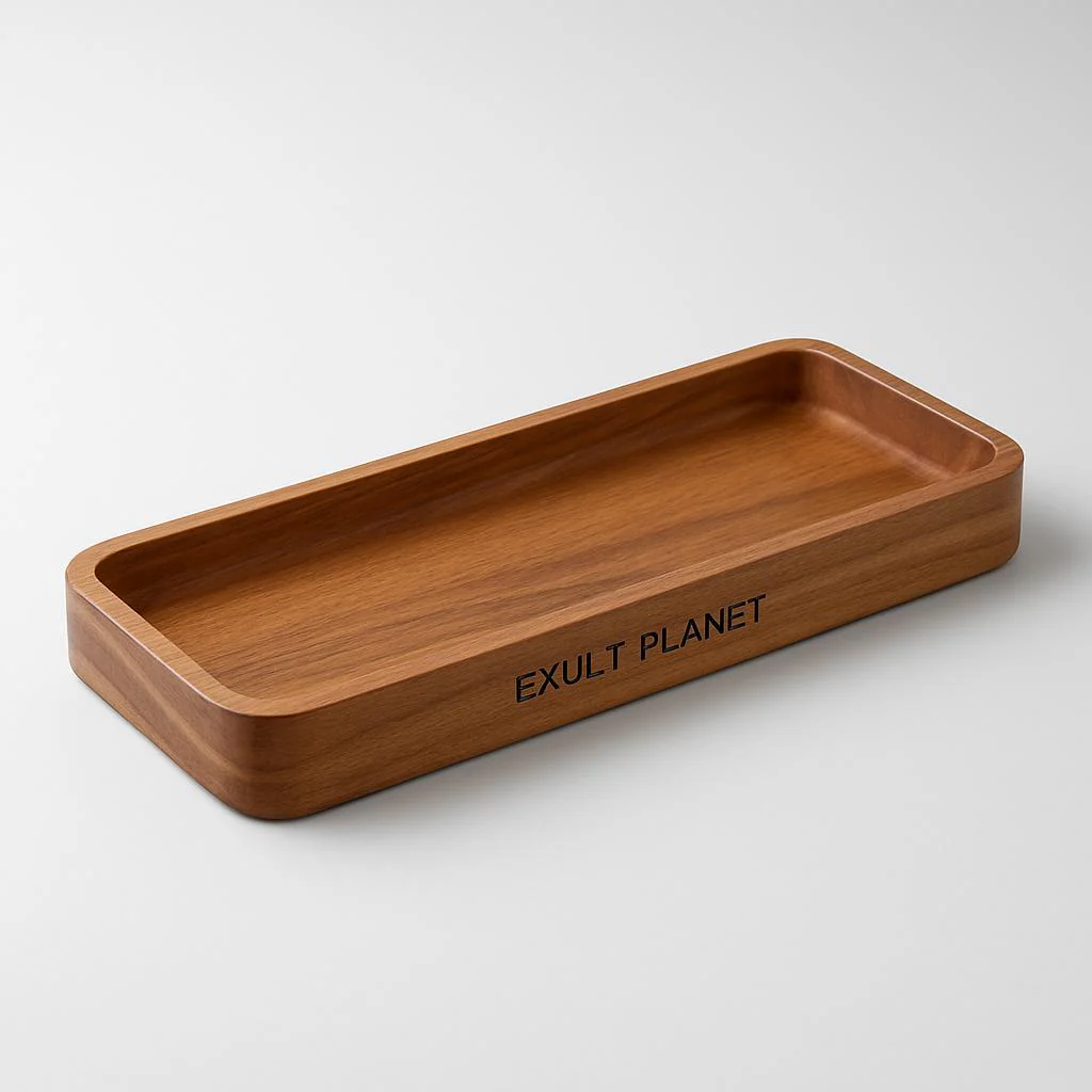 Eco-Friendly Rectangular Wooden Trays for Sustainable Living - Image 8