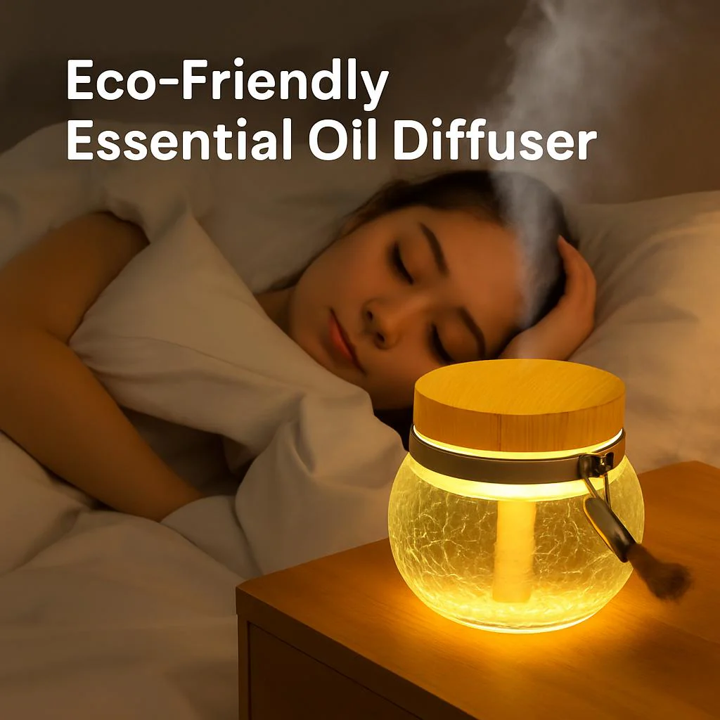 Eco-Friendly Essential Oil Diffuser with Wooden Top - Image 3