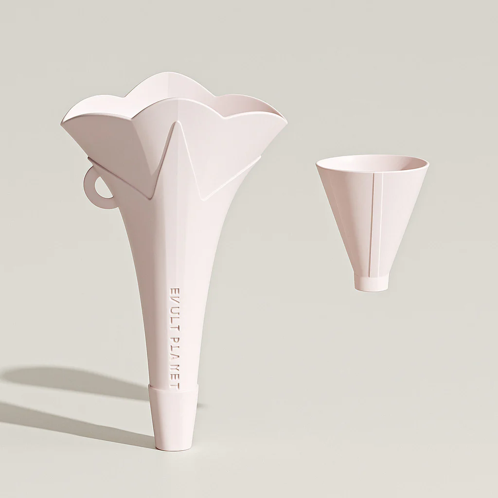 Collapsible Flower-Shaped Silicone Kitchen Funnel - Eco-Friendly & Space-Saving