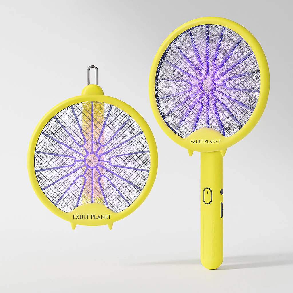 Eco-Friendly 3-in-1 Mosquito Killing Lamp & Swatter