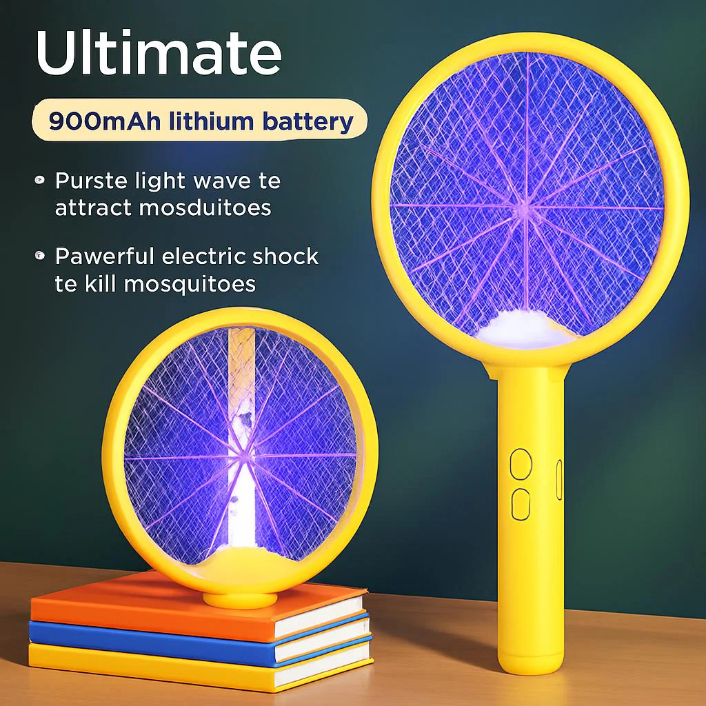 Eco-Friendly 3-in-1 Mosquito Killing Lamp & Swatter - Image 5