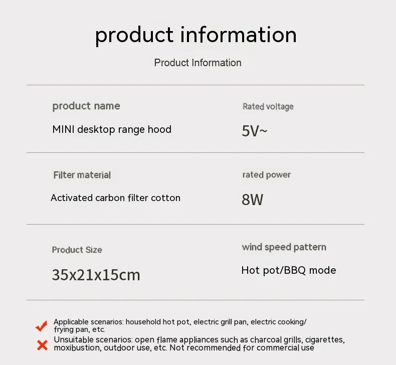 Wireless Portable Range Hood Fan for Smoke Reduction - Image 9