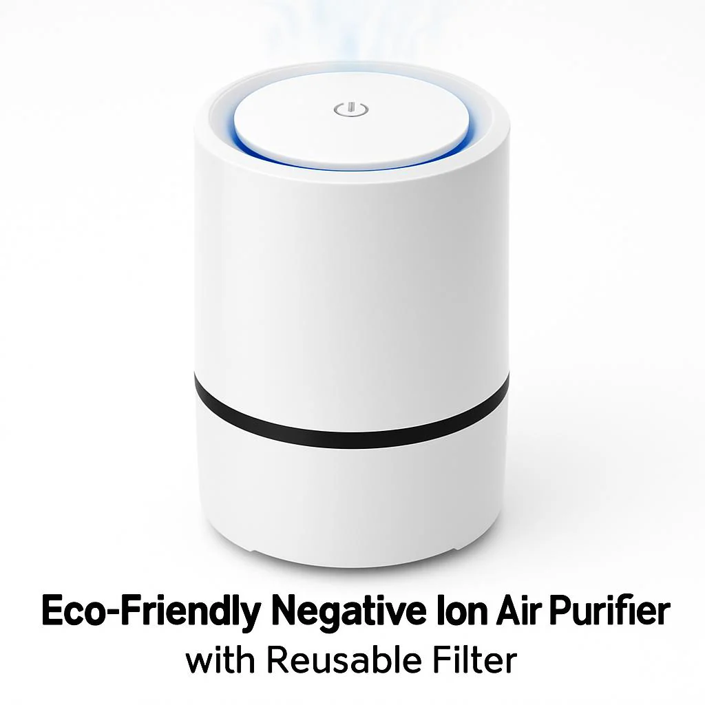 Eco-Friendly Negative Ion Air Purifier with Reusable Filter - Image 3