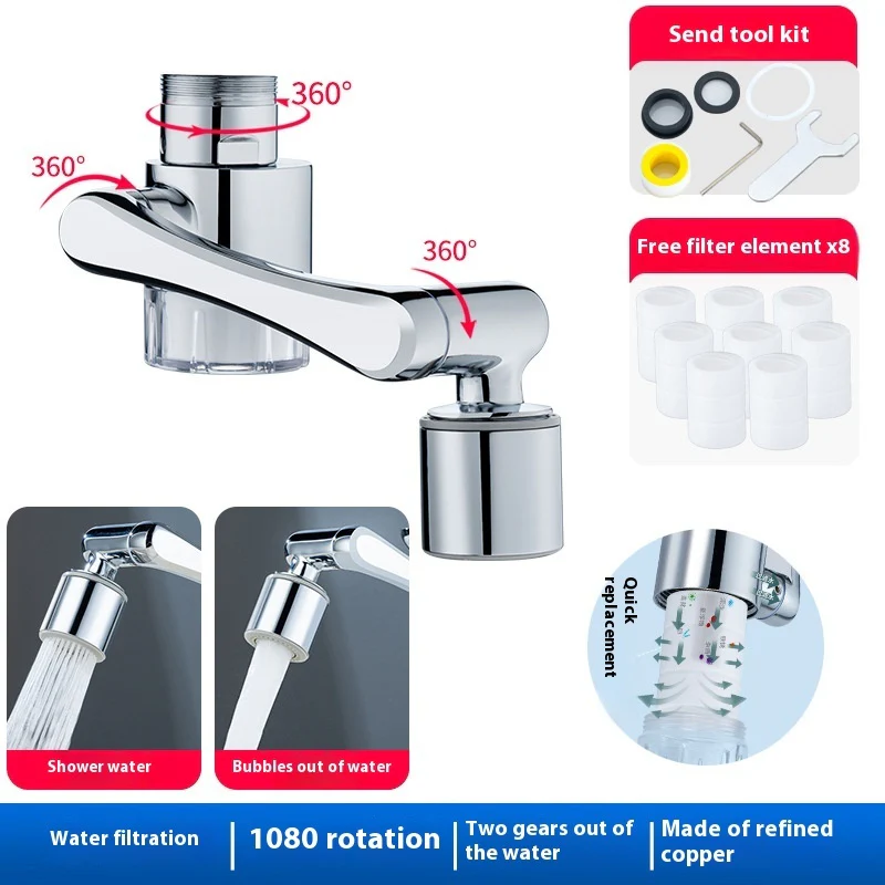 Eco-Friendly Water-Saving Faucet Filter with 1080° Rotation - Image 18