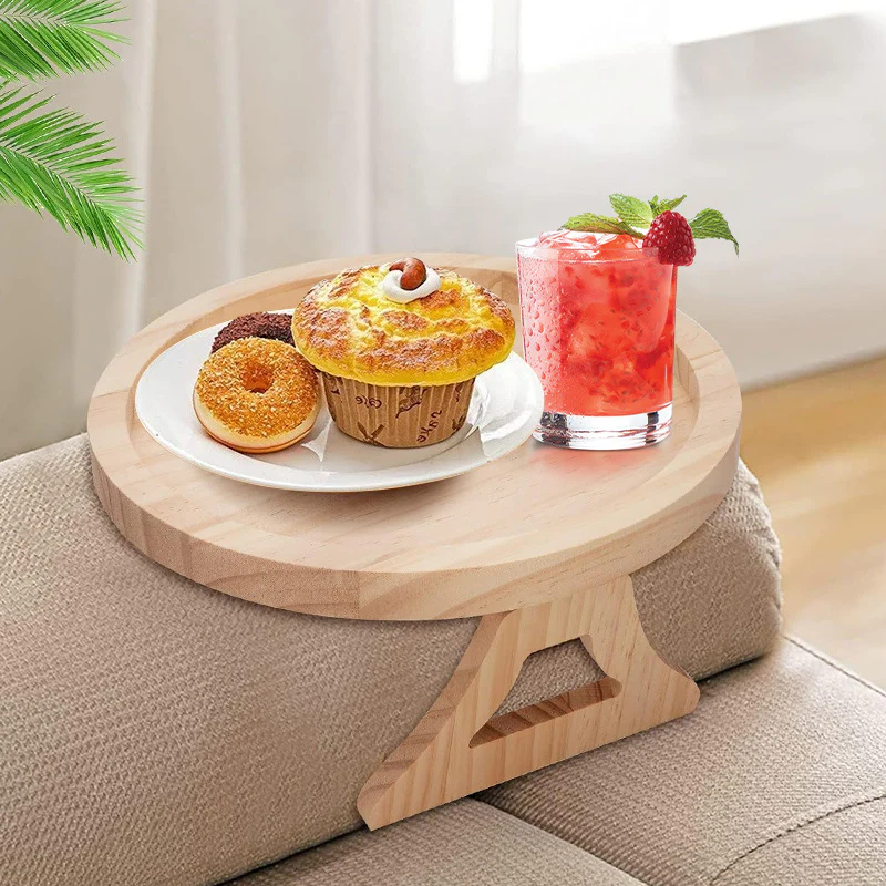 Eco-Friendly Bamboo Sofa Arm Tray for Sustainable Living - Image 17