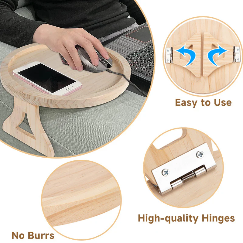Eco-Friendly Bamboo Sofa Arm Tray for Sustainable Living - Image 18