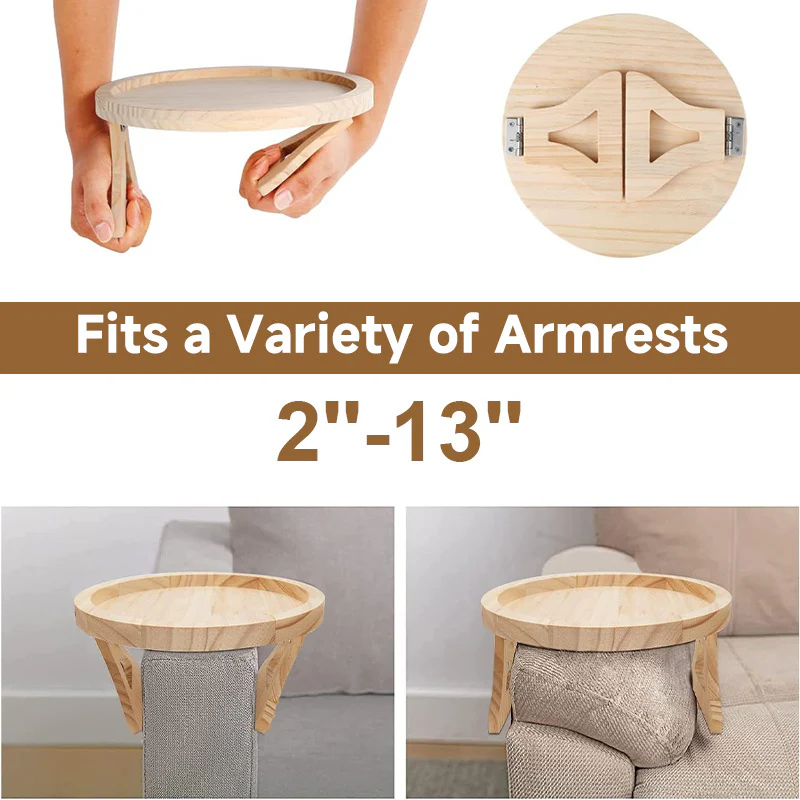 Eco-Friendly Bamboo Sofa Arm Tray for Sustainable Living - Image 19