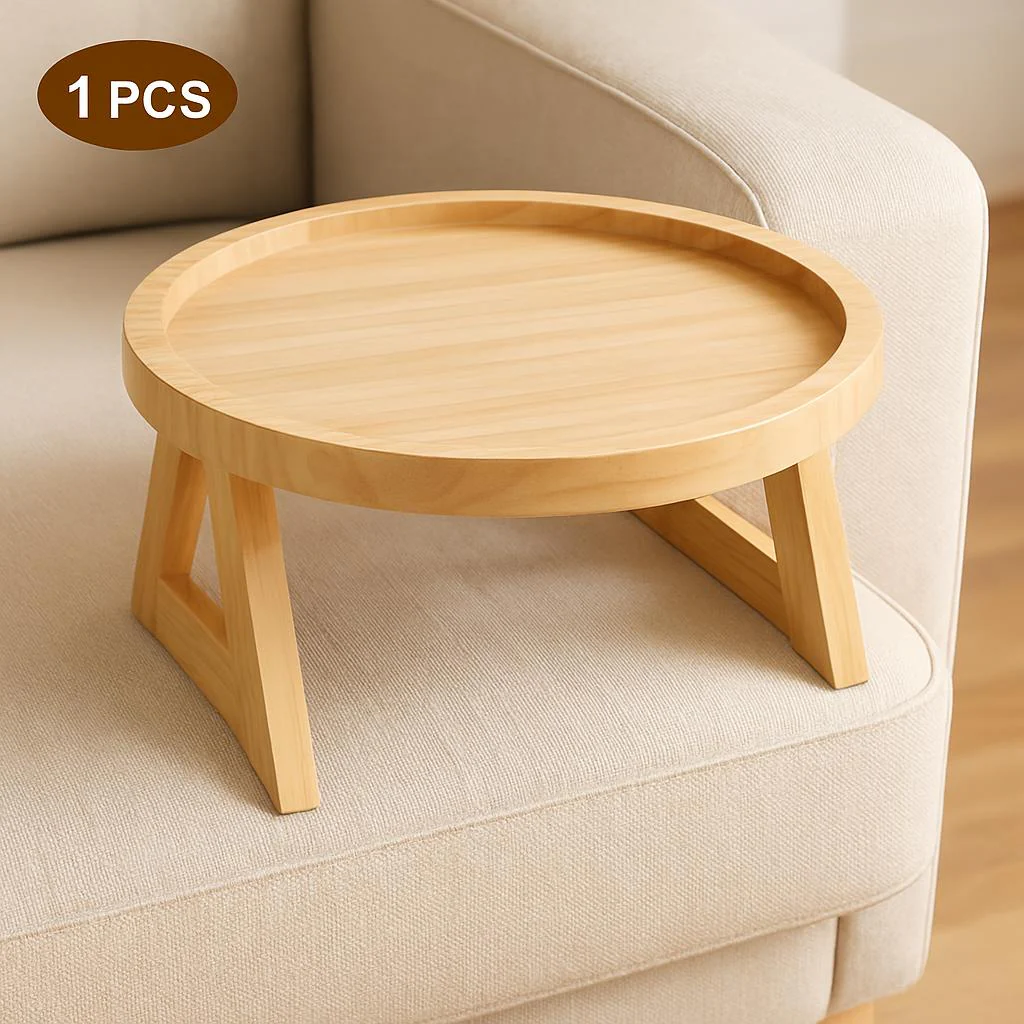 Eco-Friendly Bamboo Sofa Arm Tray for Sustainable Living - Image 5