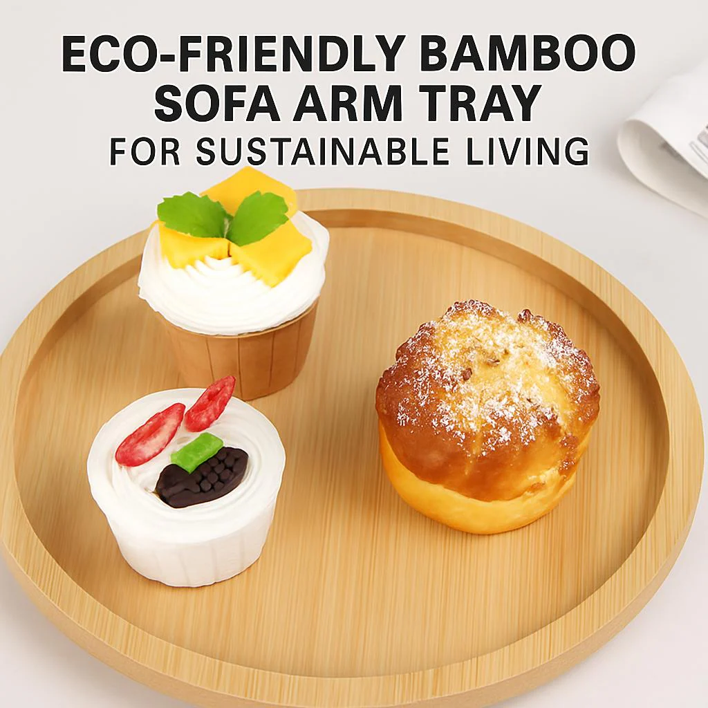 Eco-Friendly Bamboo Sofa Arm Tray for Sustainable Living - Image 6