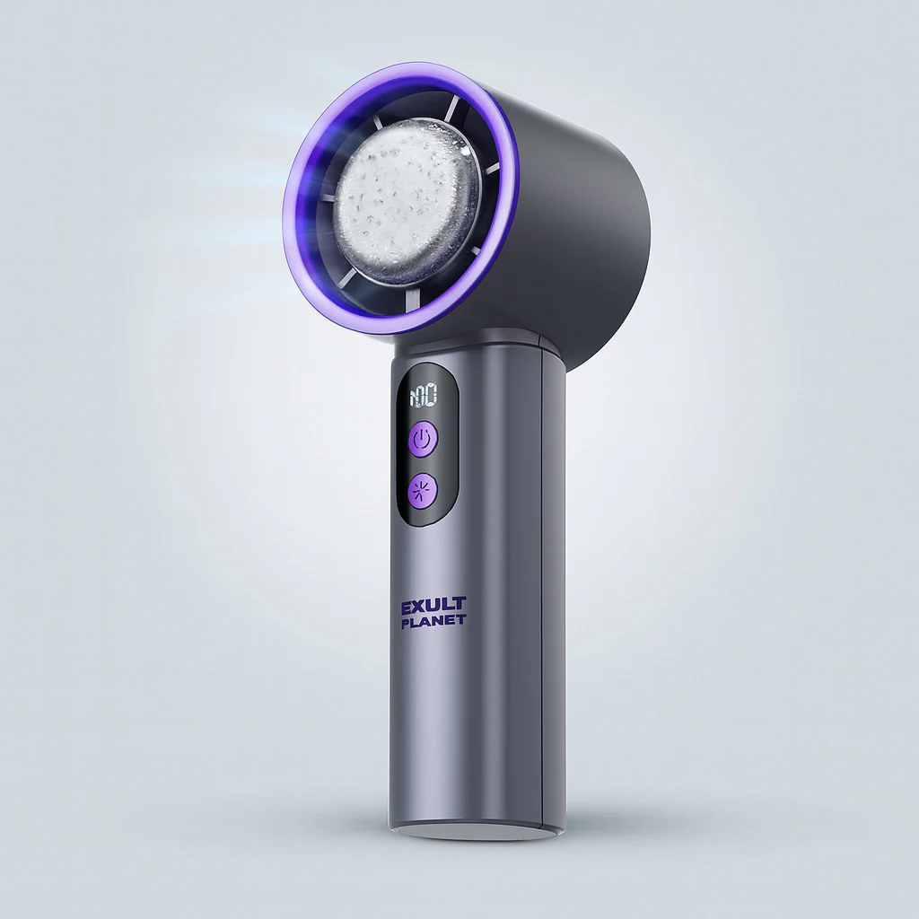 Portable Ice Compress Handheld Fan for Instant Cooling Relief