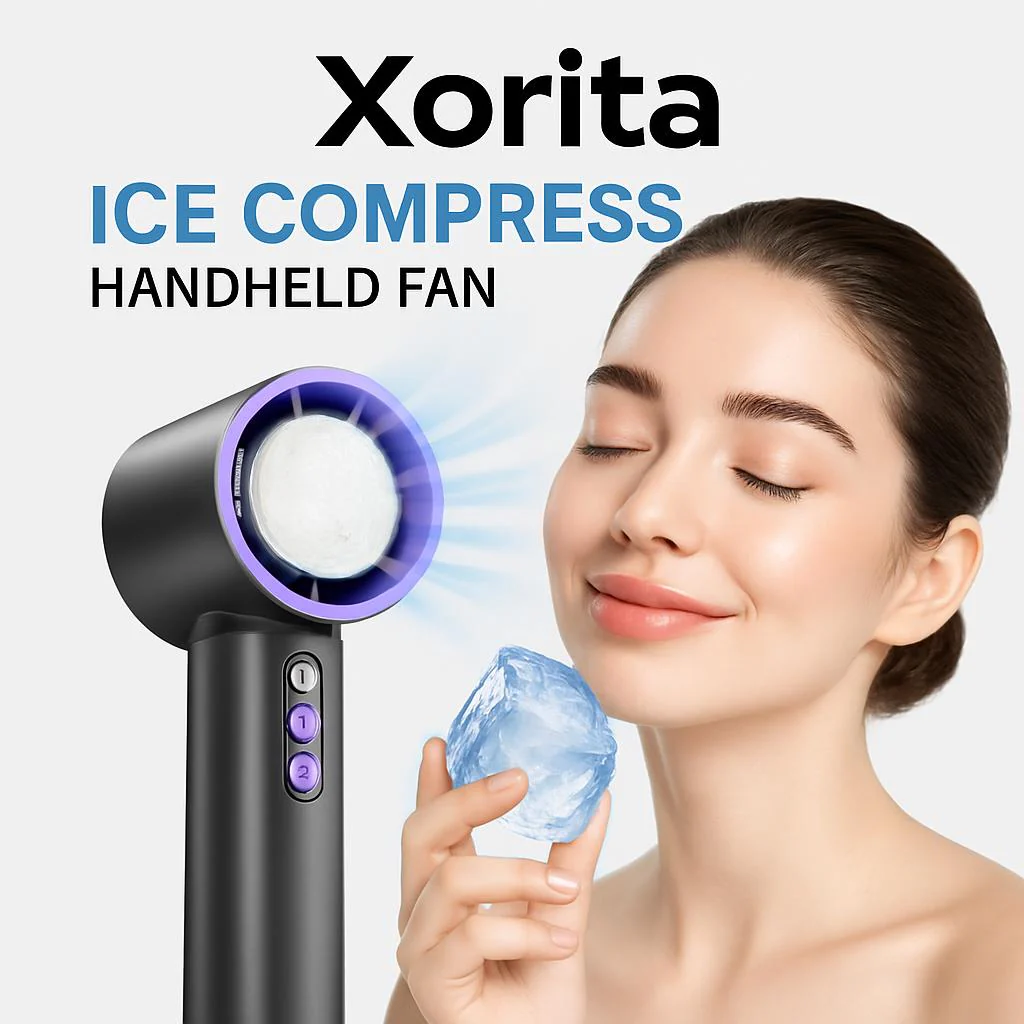 Portable Ice Compress Handheld Fan for Instant Cooling Relief - Image 3