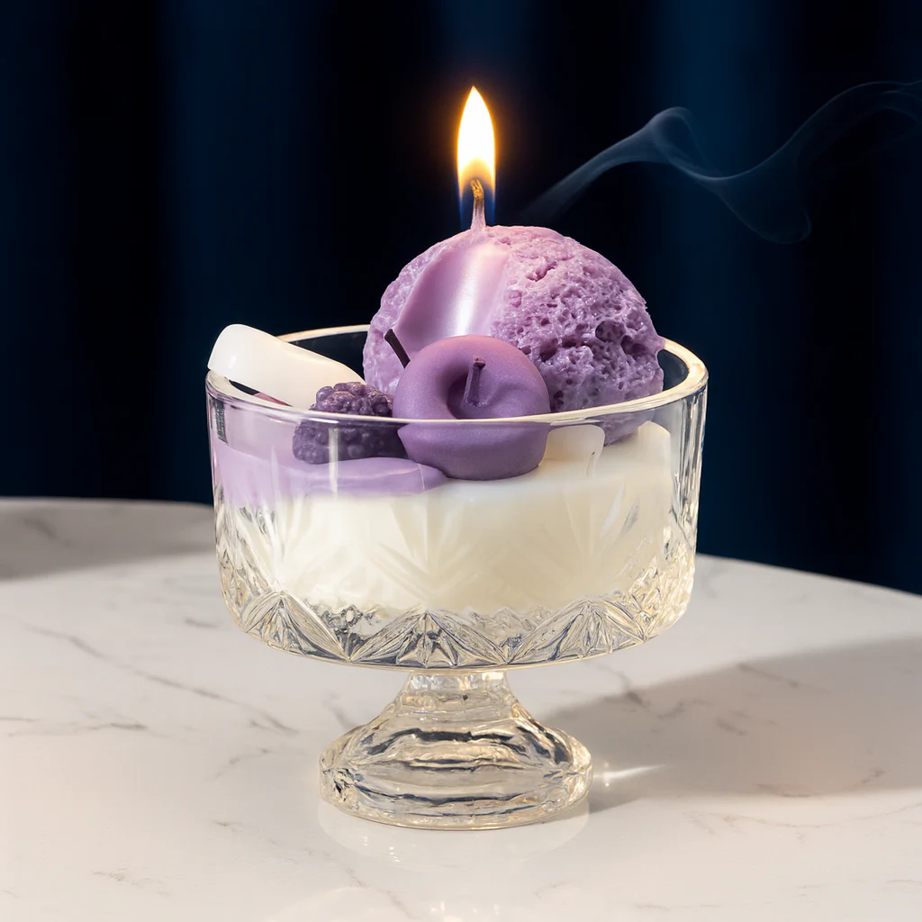 Ice Cream Shaped Candle – Soy Wax, Scented with Essential Oils - Image 3
