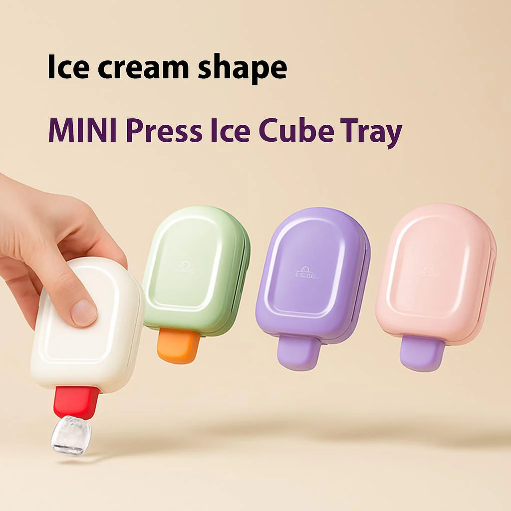 Eco-Friendly Easy-Press Ice Cube Mold with Lid - Image 3