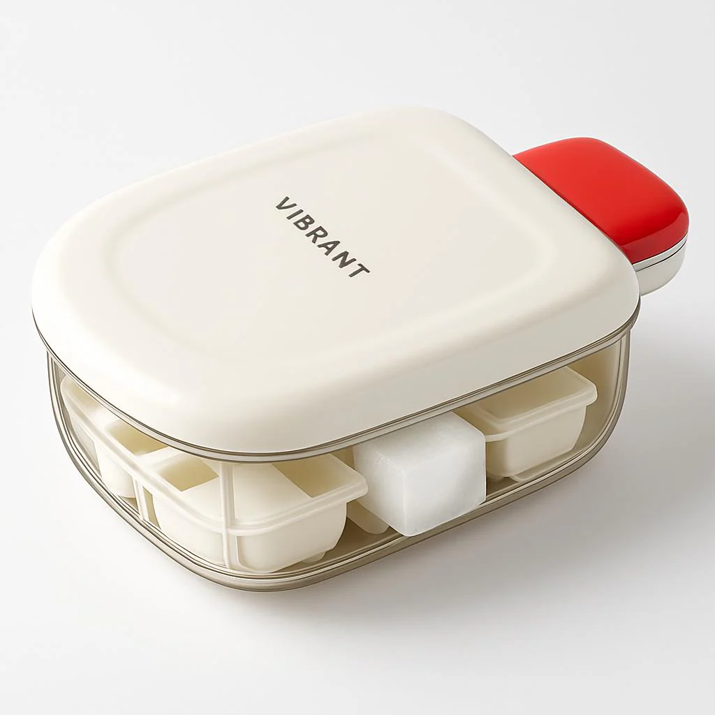 Eco-Friendly Easy-Press Ice Cube Mold with Lid - Image 6