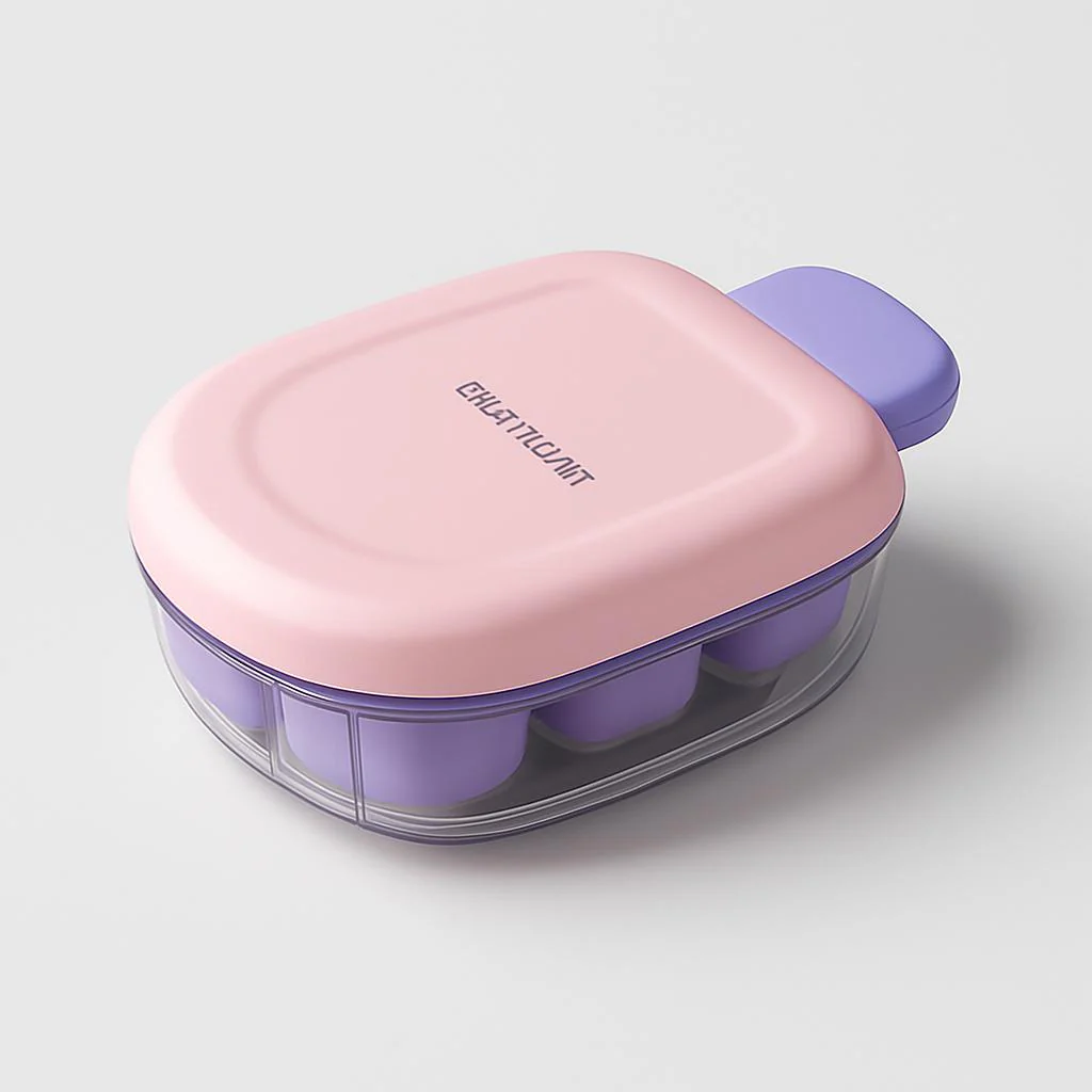 Eco-Friendly Easy-Press Ice Cube Mold with Lid - Image 8