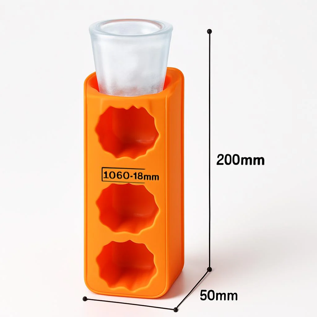 Eco-Friendly Silicone Ice Shot Glass Mold - Reusable & Sustainable - Image 3