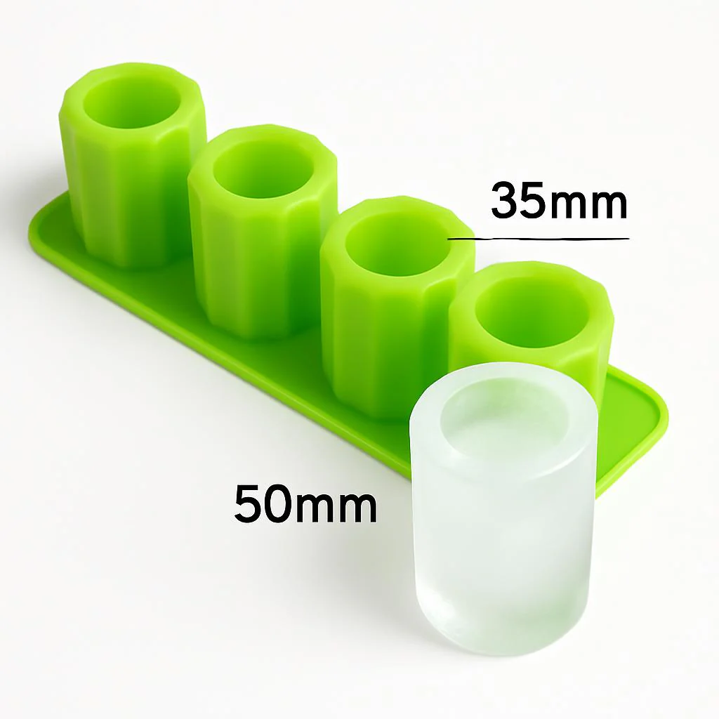 Eco-Friendly Silicone Ice Shot Glass Mold - Reusable & Sustainable - Image 4